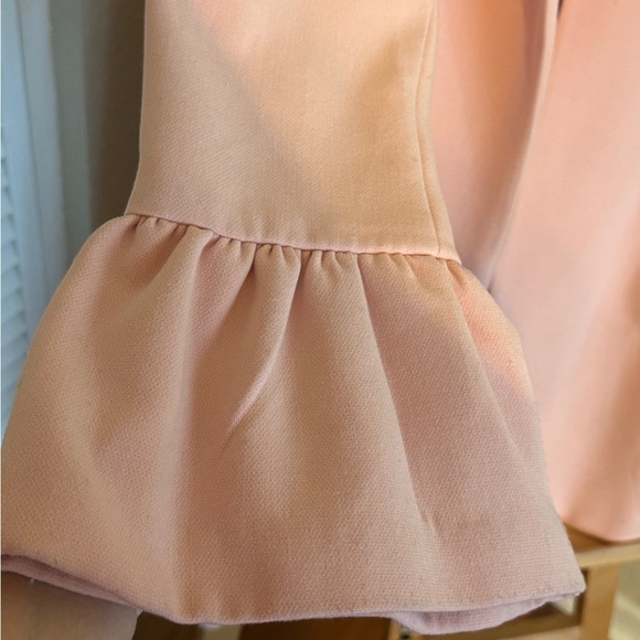 Catherine Malandrino Pink Ruffle-Sleeve Open Front Jacket - Picture 6 of 8